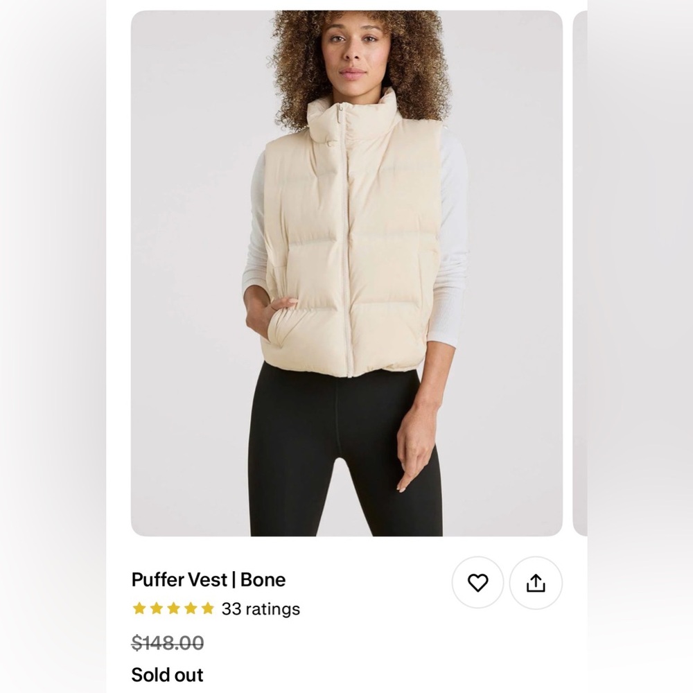 nuuds Bone Puffer Vest